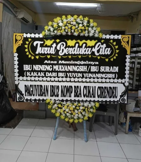 Papan Bunga Duka Radiant Center Ciputat